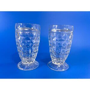 JEANNETTE Windsor  5 Oz Footed Tumbler  4 1/4" Set of‎ 2